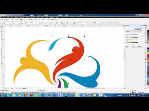 Coreldraw In Arabic توزيع جسم بالتساوى داخل جسم آخر Youtube