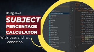Famous How to create subject percentage calculator in java with pass or fail condition Net Worth