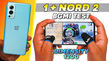 Oneplus Nord 2 BGMI Test with FPS - Heating, FPS Drop, Lag & Gyro 🔥  Dimensity 1200 🔥