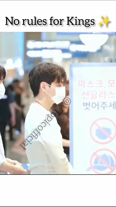 BTS wearing mask at airport 🤣 Run BTS 🔥 #bts #v #jk #jimin #funny #status #attitude #runbts