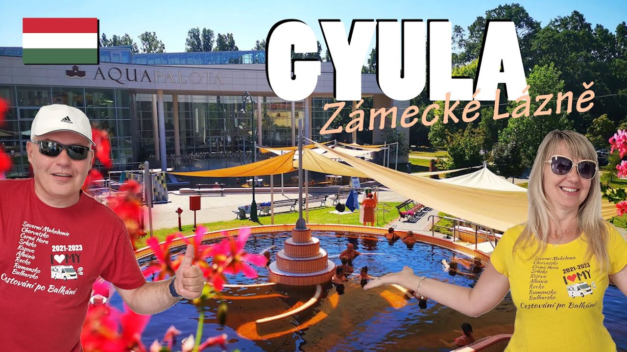 Zámecké termální lázně ve městě GYULA v Maďarsku | kempujeme 300 m od lázní