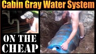 Installing a gray water drainage system at my off grid cabin. On my channel you will find informative videos on homesteading, 