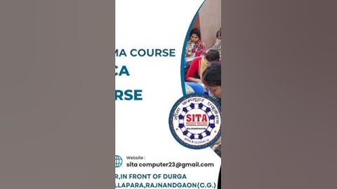 Best Computer Institute in Rajnandgaon | SITA Computer  Education | Admission Open 25-26 dca pgdca