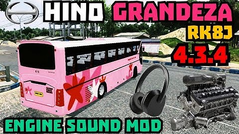 Bussid 🇵🇭 Hino Grandeza Rk8j realistic engine sound mod 4.3.4 | Philippines mod bussid | bussid ph