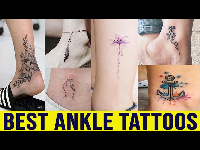 Ankle Tattoo Ideas For Women 2022 | Angle Tattoos For Girls 2022 | Female  Tattoo Designs 2022 - YouTube