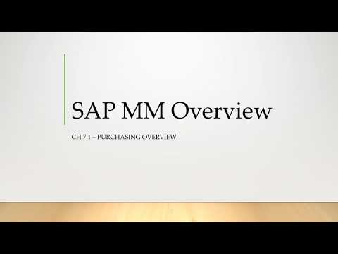 purchasing คือ  New 2022  ERP คือ อะไร: SAP MM Overview CH7.1:Purchasing Overview