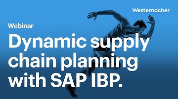 Dynamic supply chain planning with SAP IBP.