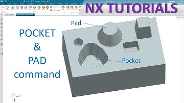 Siemens NX Modeling tutorials #13 | How to use Pocket and Pad command