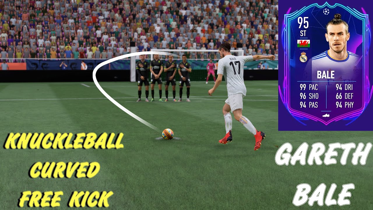 Gareth Bale FIFA 22 Knuckleball Curve Free Kick 