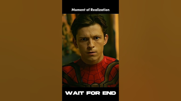 Spider-Man Moment of Realization 🤯 #shorts