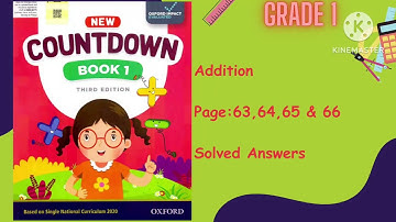 Oxford Countdown Book Class:1 Maths Addition (Page: 63-66)Explain in an easy way.
