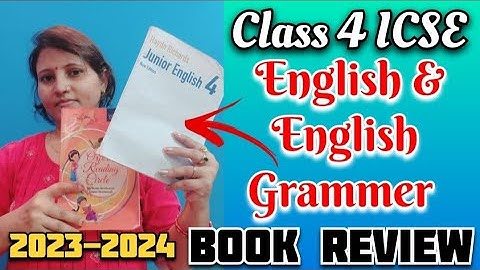 Class 4 ICSE English Book & English Grammer Book 2023-2024 Full Review in Hindi 📚