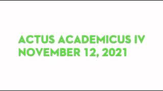 Actus Academicus IV - Featuring ORAS - A short film Produced by the Fourth Year Seminarians @OLMHRS