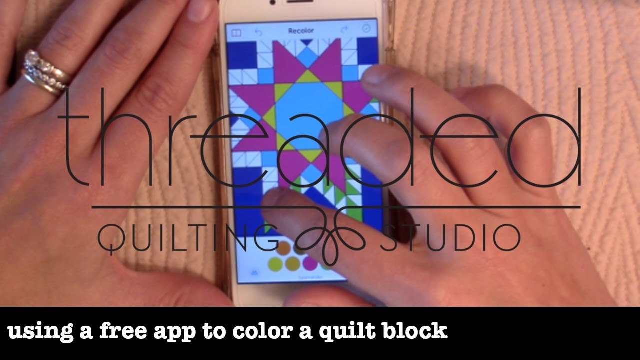 Using The Recolor App To Color A Quilt Block YouTube Using The Recolor App To Color A Quilt Block YouTube