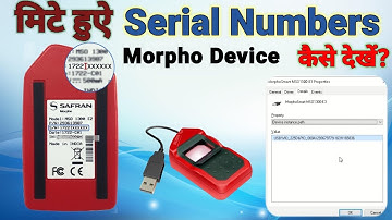 How to find morpho device serial number if sticker not visible | find Morpho serial number