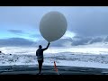 Post-storm Snowy Ballon Release