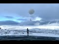 Post-storm Snowy Ballon Release