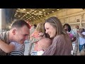 Marine Dad Meets Baby at Deployment Homecoming