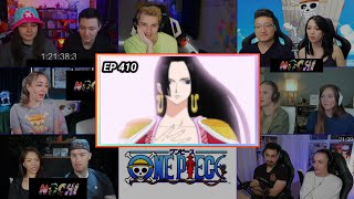 ONE PIECE | THE PIRATE EMPRESS APPEAR! BOA HANCOCK!!! | EPISODE 410 | REACTION MASHUP | ワンピース