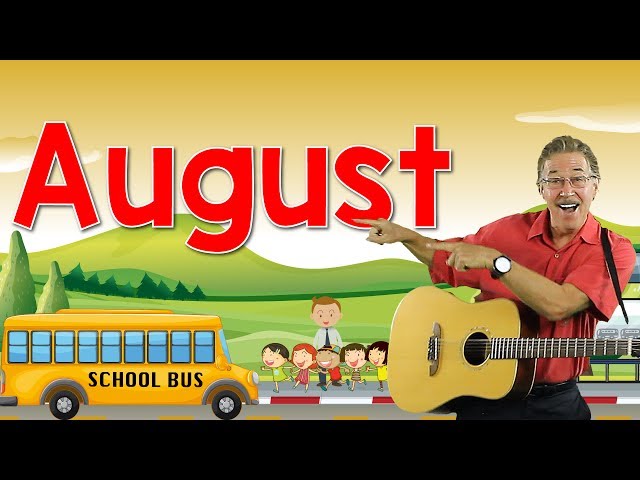 August | Back to School Song | Calendar Song for Kids | Jack Hartmann class=