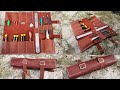 Leather tool roll bag making leather craft pdf pattern