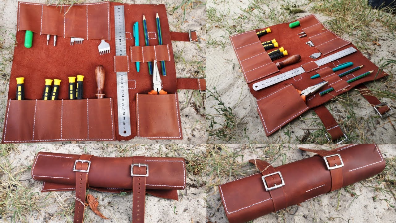 Leather Tool Pouch Roll