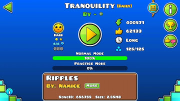 DAILY LEVEL #8 Tranquility by Fillipsmen & Optical | Geometry Dash World