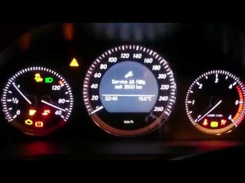 Mercedes C Klasse W204 Servicemeldung Löschen Zurücksetzen Reset Youtube