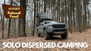 Solo Dispersed Camping Overnighter in Hoosier National Forest (ASMR, No Talking, Overlanding)