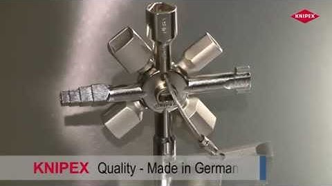KNIPEX TwinKey® for all standard cabinets and shut-off systems