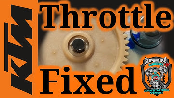 KTM 690 throttle body idle issues explained and fixed.