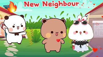 Bubu Caught Dudu FLIRTING 😱  with New NEIGHBOUR | Now what will Bubu Do? |Peach Goma| |Bubu Dudu|