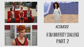 FLIRTING WITH OUR PROFESSORS - The Sims 4 - 8 Sim University Challenge - Part 2