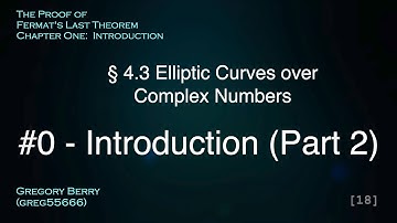 Complex Numbers and Elliptic Curves - Intro 2 (FLT Proof #4.3.0.2)