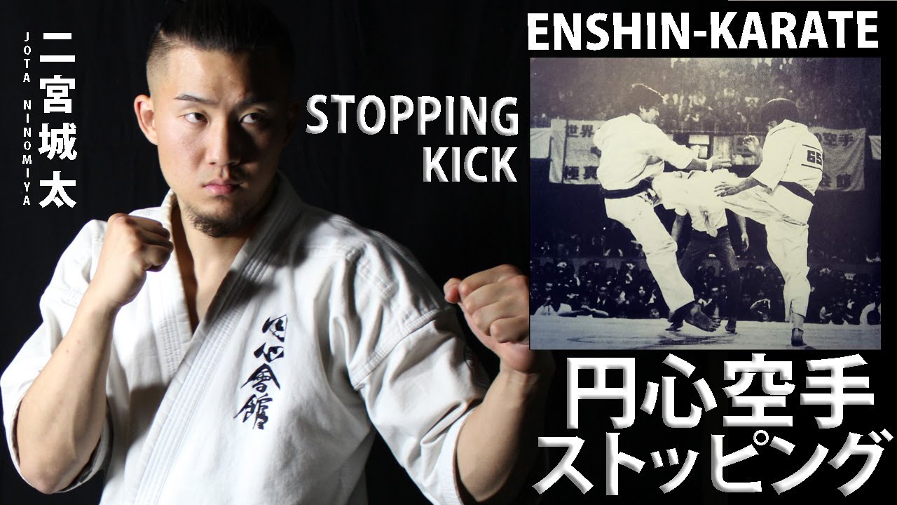 円心空手のストッピング 二宮城太 Enshin Karate Front Stopping Kick Youtube
