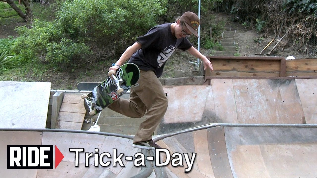 HowTo Skateboarding Backside Boneless to Fakie Over Spine with Ben