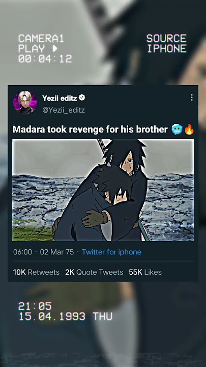 Madara took revenge for his brother 🥶🔥 | #narutoshippuden #anime #edit