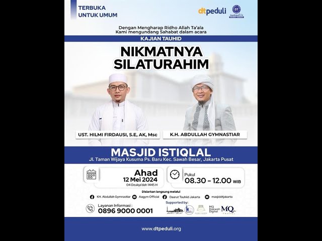 LIVE Kajian Tauhid dari Masjid Istiqlal 12/05/2024 class=