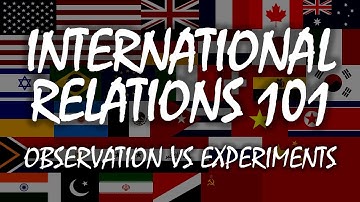 International Relations 101: Observational vs Experimental Studies