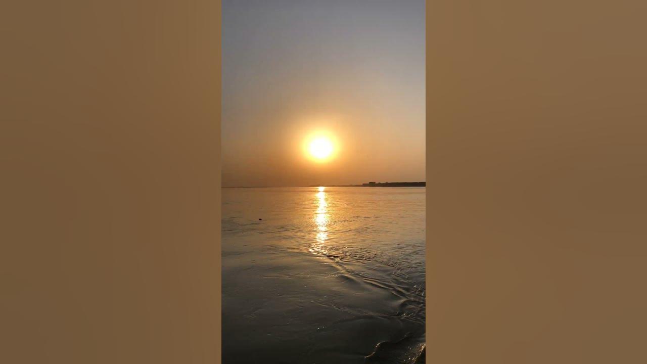 Beautiful sunset | Golden colour of water | river sunset | beach sunset video