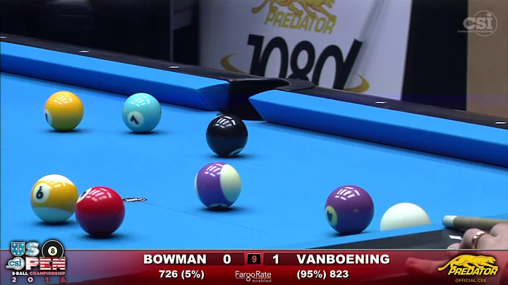 2016 US Open 8-Ball: Jesse Bowman vs Shane Van Boe...