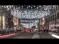 Shopping streets night walk in London, UK