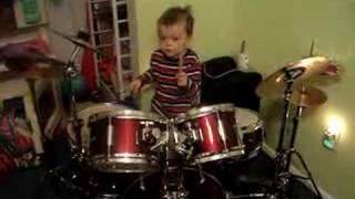3 year old Adam playing "Life's been good" Joe Walsh, Eagles
