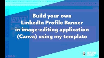 Create LinkedIn profile banner using template in Canva