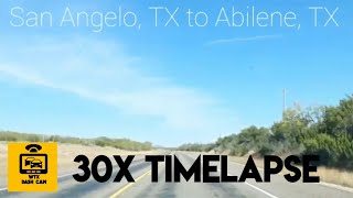 Detailed Timelapse San Angelo to Abilene TX Dash Cam Driving #dashcam #driving #timelapse Details