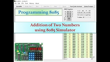 Lec:1 || Addition of Two Numbers using 8085 Simulator  ||Microprocessor 8085 ||