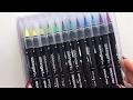 Kingart real brush pens set of 48 unique colors