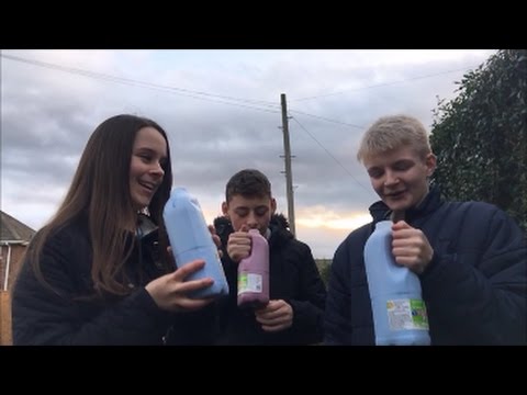 Rainbow Milk Challenge VOMIT ALERT