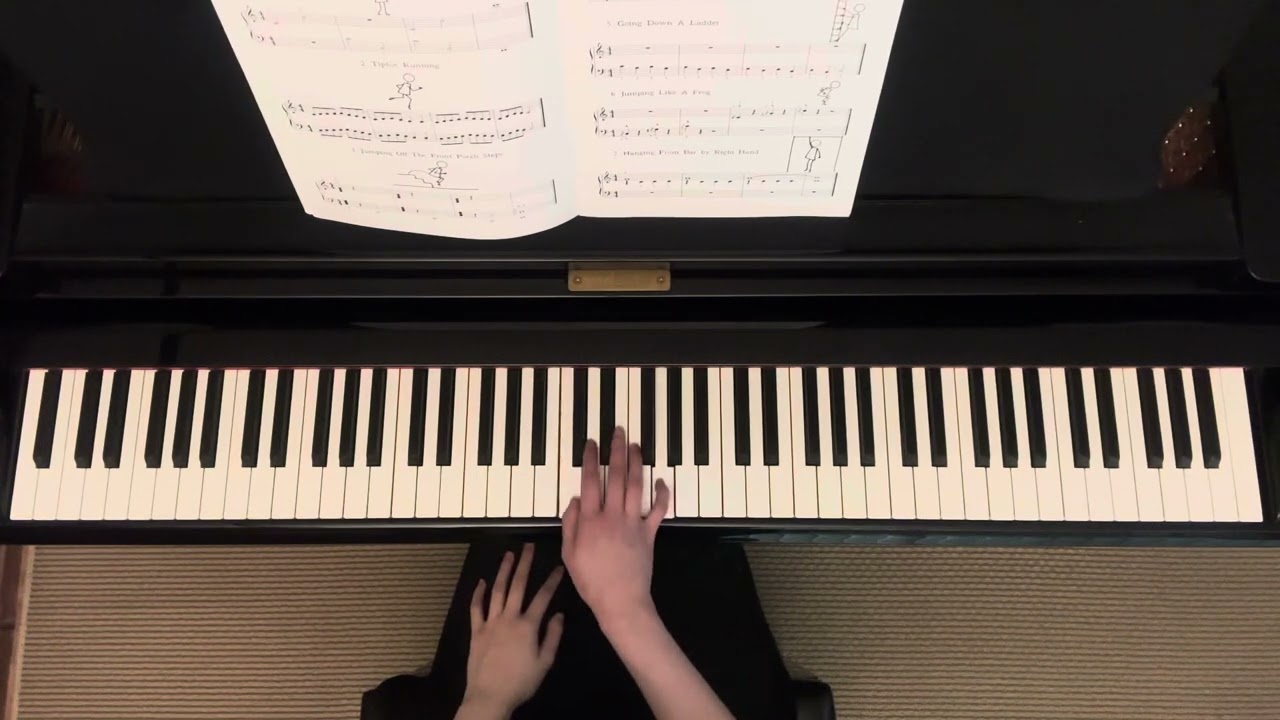 Group II: 7. Hanging From Bar By Right Hand | A Dozen A Day Preparatory Book