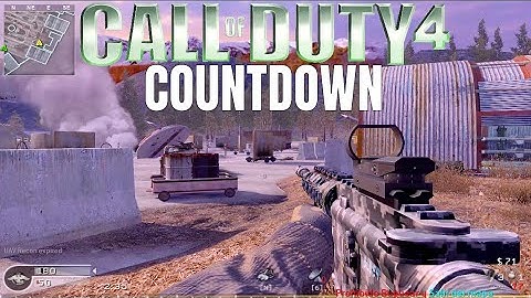 Call of Duty 4 Multiplayer Gameplay on Countdown (200+ ping)